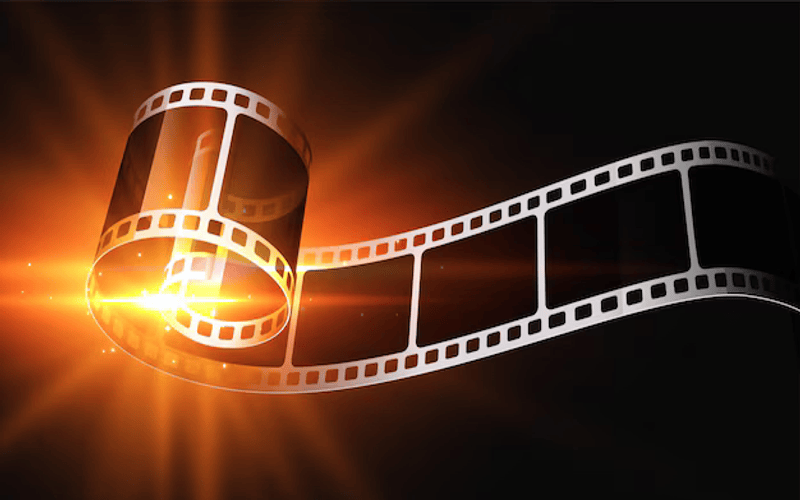 35mm film reel close up — film production and distribution reference